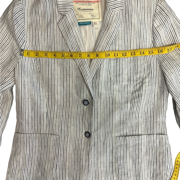 Anthropology Cartonier, Blue and White Striped Blazer by anthropology - Picture 16 of 16
